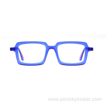 Unisex Vintage Bevel Acetate Optical Eyewear Frame Glasses